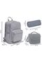 Primary and Secondary School School Bag Trio - Girl, Colorful Striped Blue Orange - 3