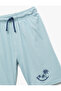 Printed Cotton Lace-Up Shorts - 3