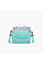 Cat Print Lunch Bag with Adjustable Strap and Zip Closure - 3