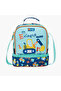 Printed Lunch Bag with Adjustable Strap and Zip Closure