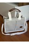 Canvas Women's Hand and Shoulder Bag with Front Pocket - 4