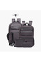 Solid Lunch Bag with Zip Closure and Strap - 6