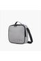 Solid Lunch Bag with Adjustable Strap and Zip Closure - 2