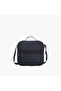 Solid Lunch Bag with Adjustable Strap and Zip Closure - 4