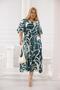 Plus Size Elastic Waist Skirt Pleated Dress - 4