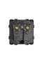 Frameless Glass Single Socket Module, Black - 4