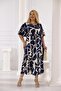 Plus Size Elastic Waist Skirt Pleated Dress - 7