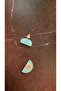 Serrated Crystal Pattern Water Green Mini Semicircle Moon Shape Gold Accessories Epoxy Earrings Handmade - 2