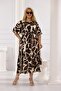Plus Size Elastic Waist Skirt Pleated Dress - 5