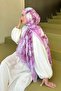 Elegant Pattern Cotton Shawl Pink - 3