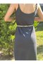240 cm Bamboo Beaded Tasseled Women's Wrap Belt - 3
