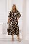 Plus Size Elastic Waist Skirt Pleated Dress - 6
