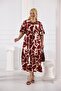 Plus Size Elastic Waist Skirt Pleated Dress - 8