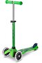 Scooters - Mini Deluxe Green Blue with LED Wheels MMD174 |Adjustable Handlebar |3 Wheels |Max