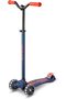 Micro Maxi Deluxe Pro LED | Original Kickboard Scooter | Ages 5-7 | Navy Red
