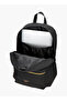 Logo Print School Backpack with Adjustable Straps and Zip Closure - 38x19x43 cm - 4
