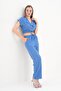 Women's Buttoned Crop Trousers Two-Piece Set 260012 - 3