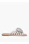 Girls Embellished Bow Accent Slip-On Flat Sandals - 3