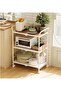 3-tier Foldable Rack With Board Metal Wheels - 4