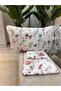 Patterned Single 100% Cotton Elasticless Sheet and Pillowcase Set - 5