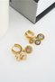 Women's 316L Steel Tarnish Baguette Zircon Stone Shakira Model Earring Set - 2