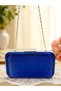 Navy Blue Color Glitter Satin Women's Evening Dress Bag Wedding Engagement Graduation - 7
