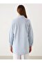 Lcw Modest Blue Regular Fit Women's Shirt Tunic - 4