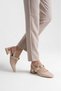 4 cm Heel Ballerina Shoes with Stylish Pearl Coin Buckle