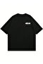 Error 404 Human Not Found Printed Oversize Casual Tshirt T-Shirt - 4