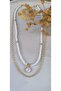 Select Your Letter Chain ​​Necklace White