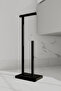 Metal Toilet Paper Rack Space-Saving Modern Minimalist Toilet Roll Holder Bathroom Organizer - 4