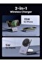 Qi2 15W MagFlow 2-in-1 MagSafe Wireless Charging Station (Foldable, Dark Grey) - 4