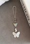 Moon and White Butterfly Design Phone Strap - Soft Girl Y2K Phone Lanyard - Gift Alternative