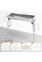 Barbecue Grill, Stainless Steel BBQ, Large Folding Portable BBQ Grill, Charcoal Grill for Outdoor Co - 8