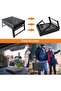 BBQ Barbeque Grill Outdoor, Portable Folding Charcoal Barbecue Desk Tabletop Stainless Steel Smoker - 7