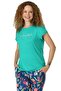 Jiber Women's Short-Sleeved Pajama Set - Anti-Sweat Soft Breathable Fabric - 2