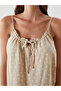 Beige v-neck b Printed women's nightgown from gulis store - 5