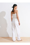 72025 Lyocell Denim Trousers with Elastic Back-White - 2