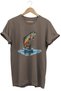 Fishing Themed 100% Cotton Unisex Regular Fit T-Shirt with Spearfishing Trout Design