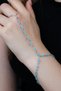 Steel Anti-Tarnish Blue Zircon Stone Women's Shahmeran Bracelet