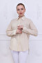 Beige Oversized Shirt - 5