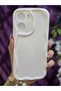 Vivo Y16 Compatible 3D Wave Edge White Phone Case
