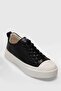 Women's Sneaker Shoes Black 100% Genuine Leather - 2