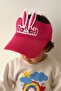 Cute Rabbit Eared Summer Sunscreen Fuchsia Color Children's Visor Hat - 3
