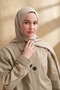 شال منقوش من الليوسل البيج الرملي 3354