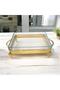 Rectangular Presentation Stand with Plated Legs 28cm - 2