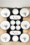 Juniper Tree 14 Piece Ceramic Breakfast Set 6-Person Breakfast Set Luxury Ceramic - 3