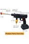 48V Cordless High Pressure Washer with 2 Batteries, Portable Electric Power Washer for Car, Bike - 5