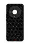 غطاء حماية لهاتف Honor X9b 5G بنمط مفاتيح لوحة مفاتيح عشوائية