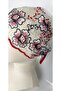 Betty Bands Colorful Flower Embroidered Red Edge Bandana – Tie-Up Model - 5